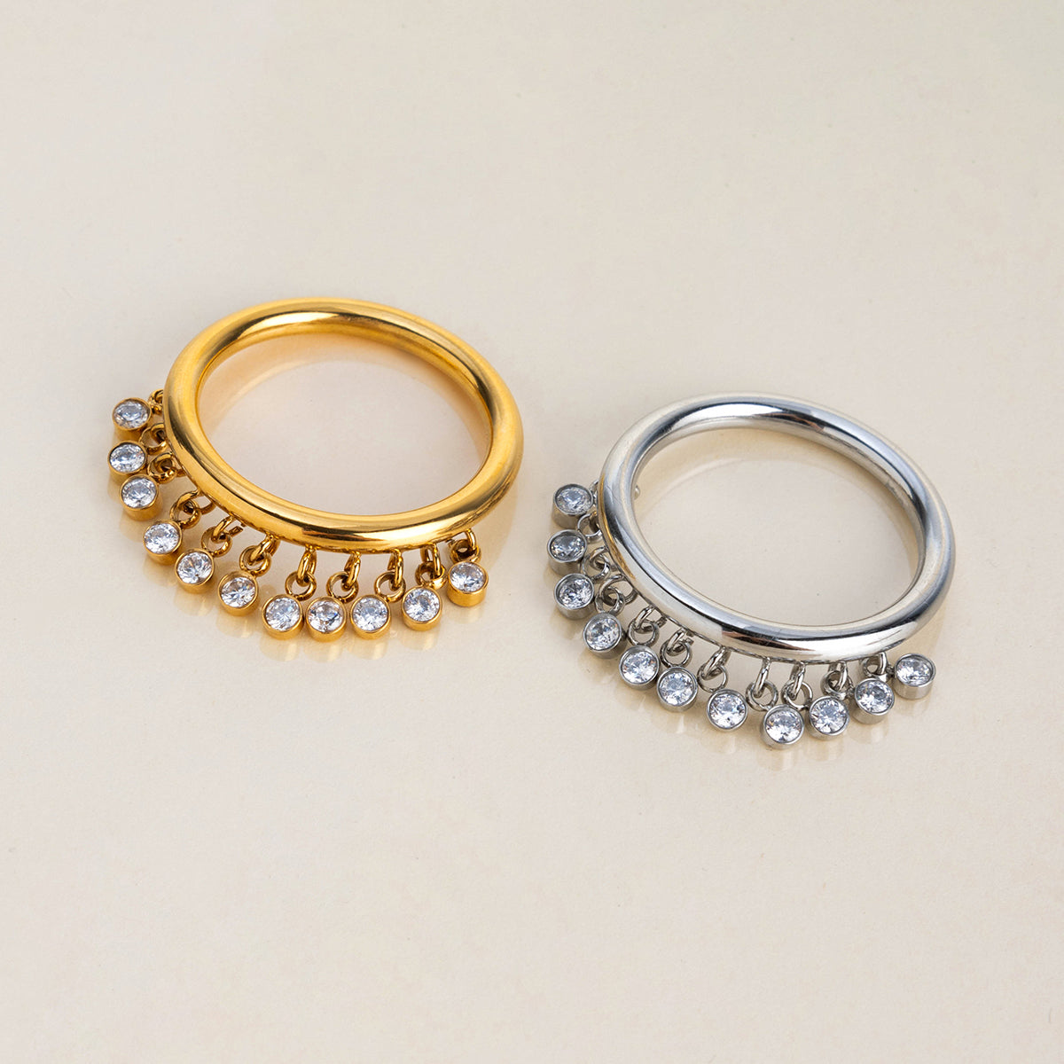 Sage Trace :  18k PVD plated ring