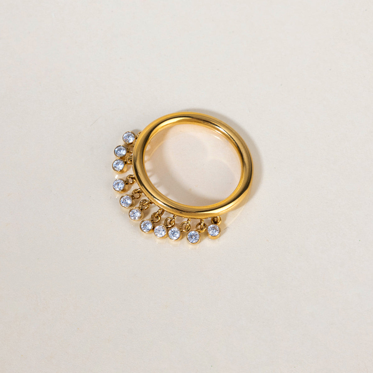 Sage Trace :  18k PVD plated ring