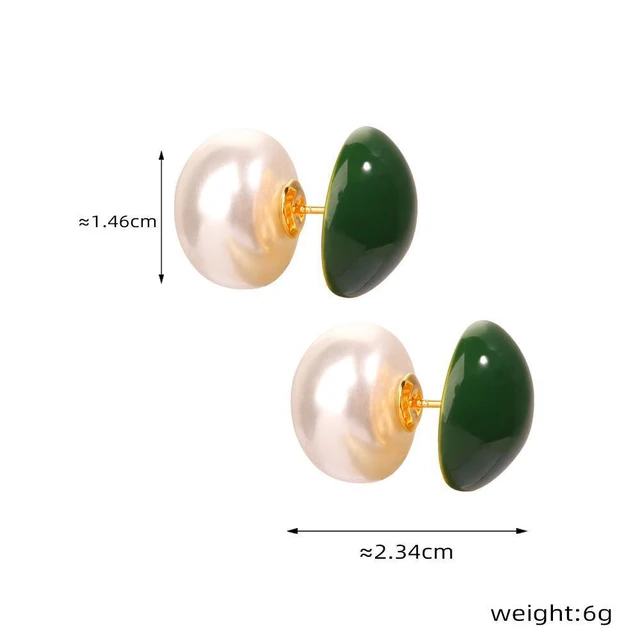 Shehnaz Gill Pearl Studs