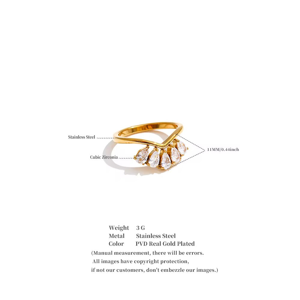 Sira Ring - 18k gold plated