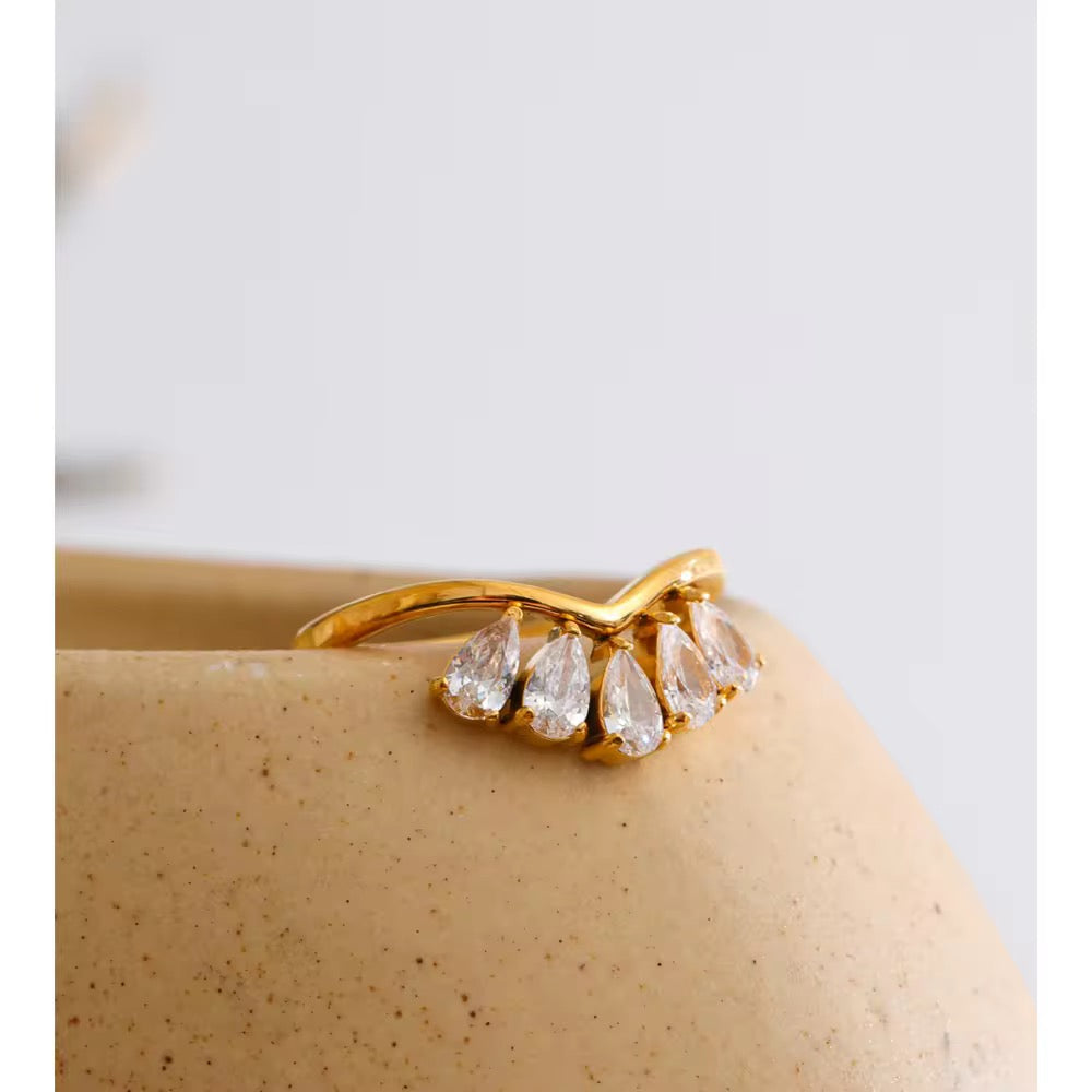 Sira Ring - 18k gold plated
