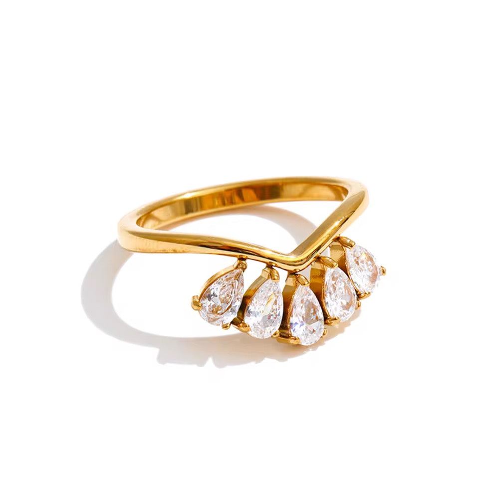 Sira Ring - 18k gold plated