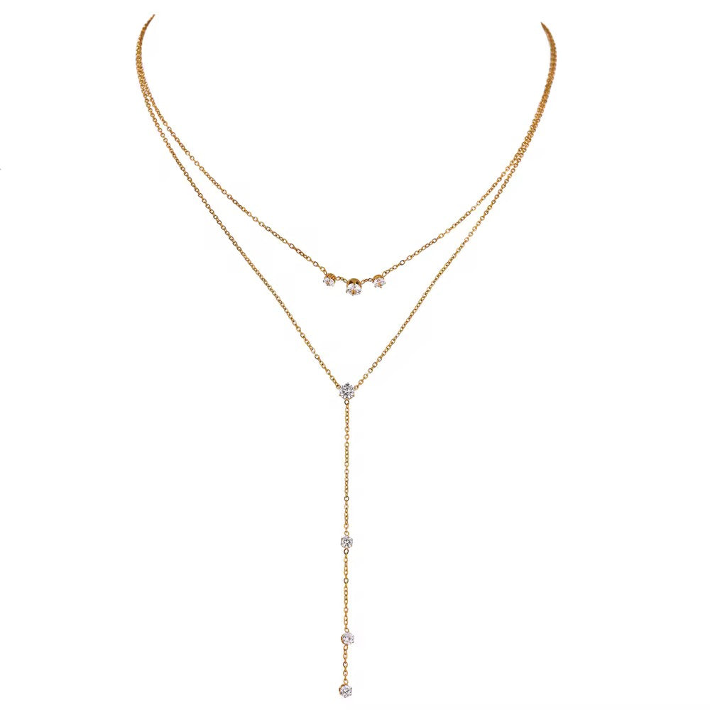 Honey Glow Necklace - Layered 18k gold