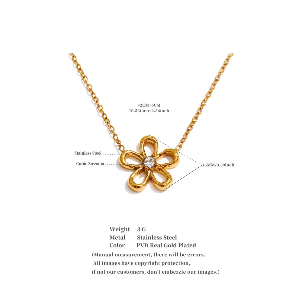 Onda Necklace :  18k PVD plated necklace