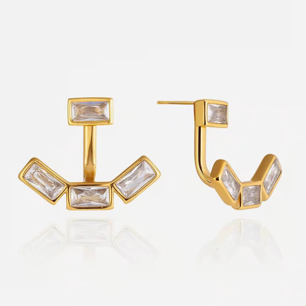 Tessa Curve :  18k PVD plated
