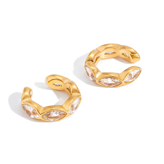 Mist earcuff : 18kt real gold pvd plated