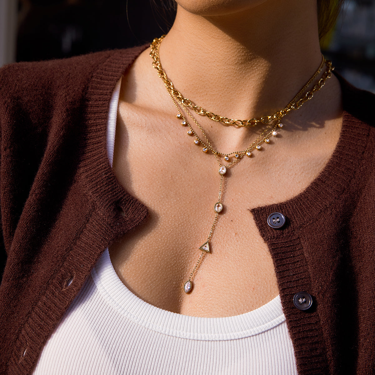 Sora Necklace :  18k PVD plated necklace