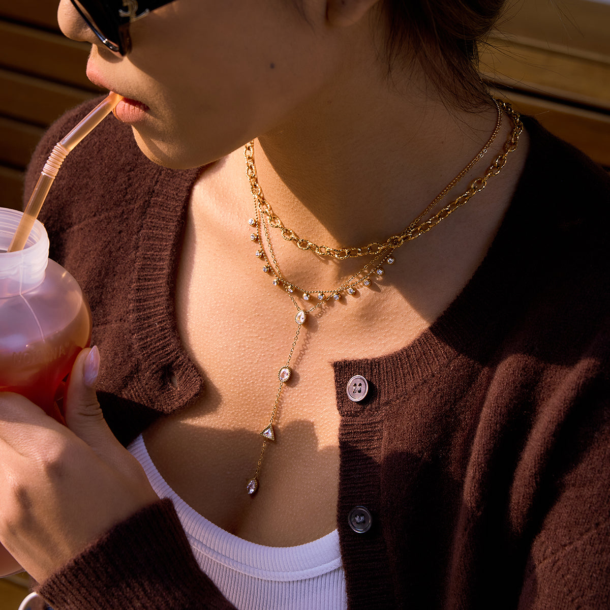 Sora Necklace :  18k PVD plated necklace