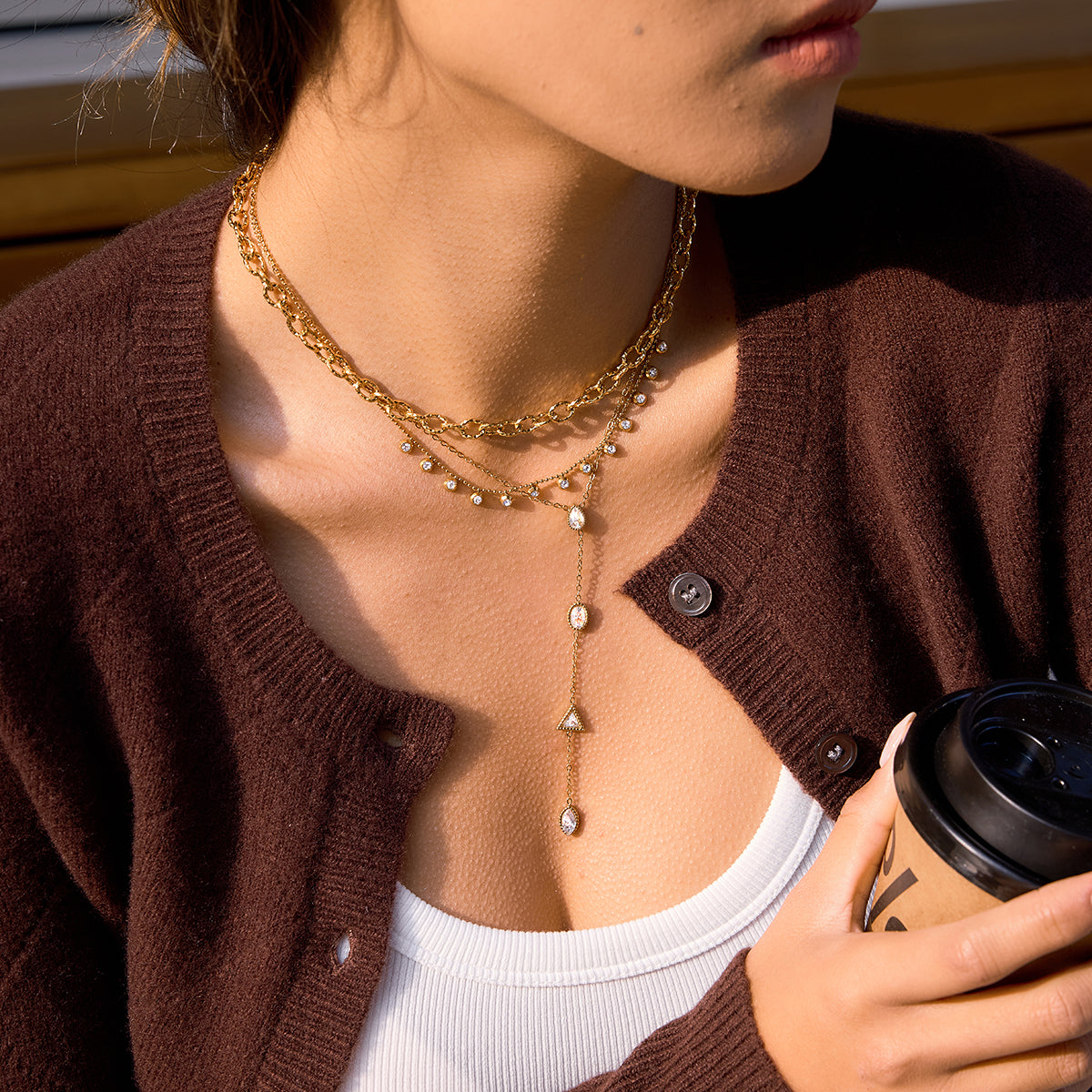 Sora Necklace :  18k PVD plated necklace