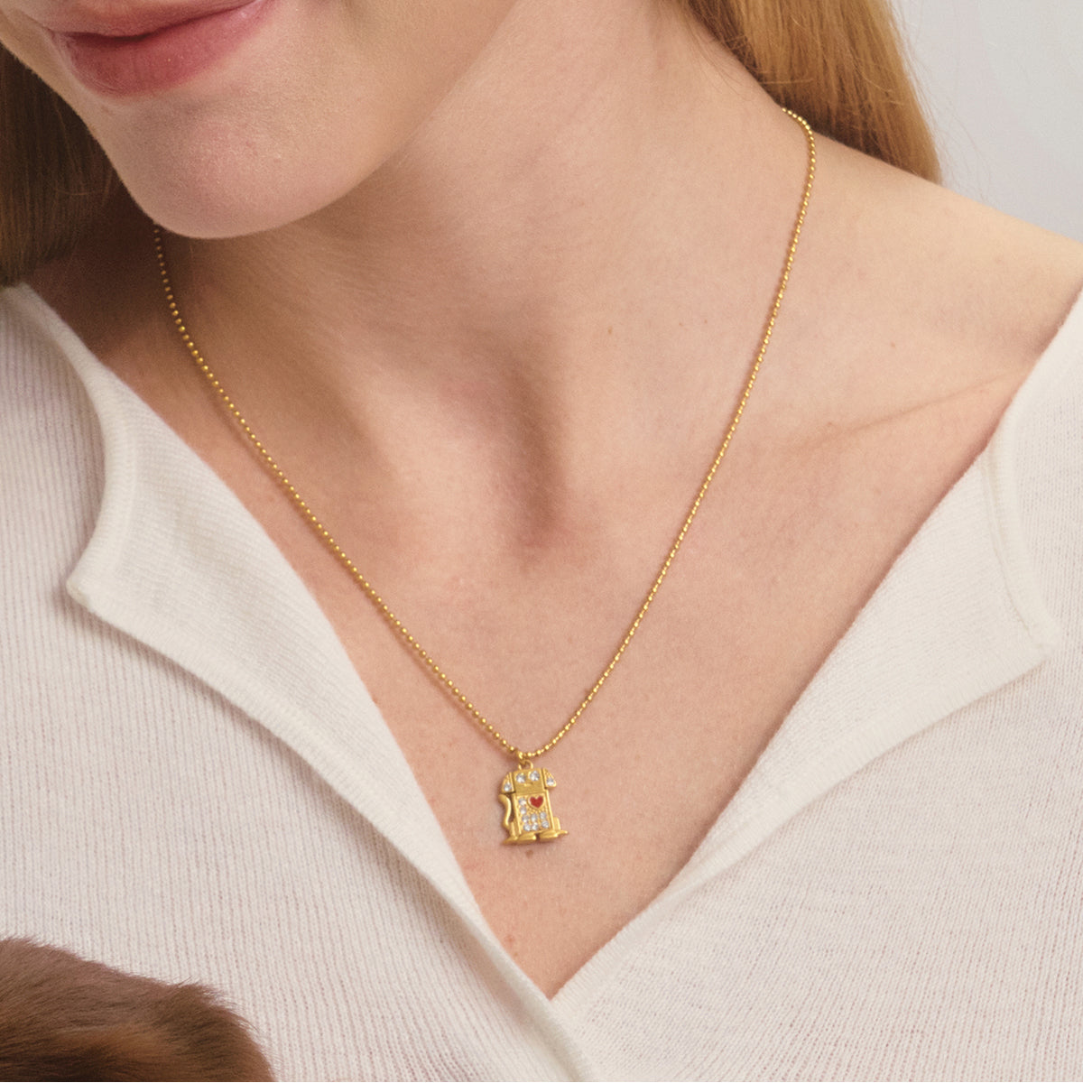 Robot dog Necklace