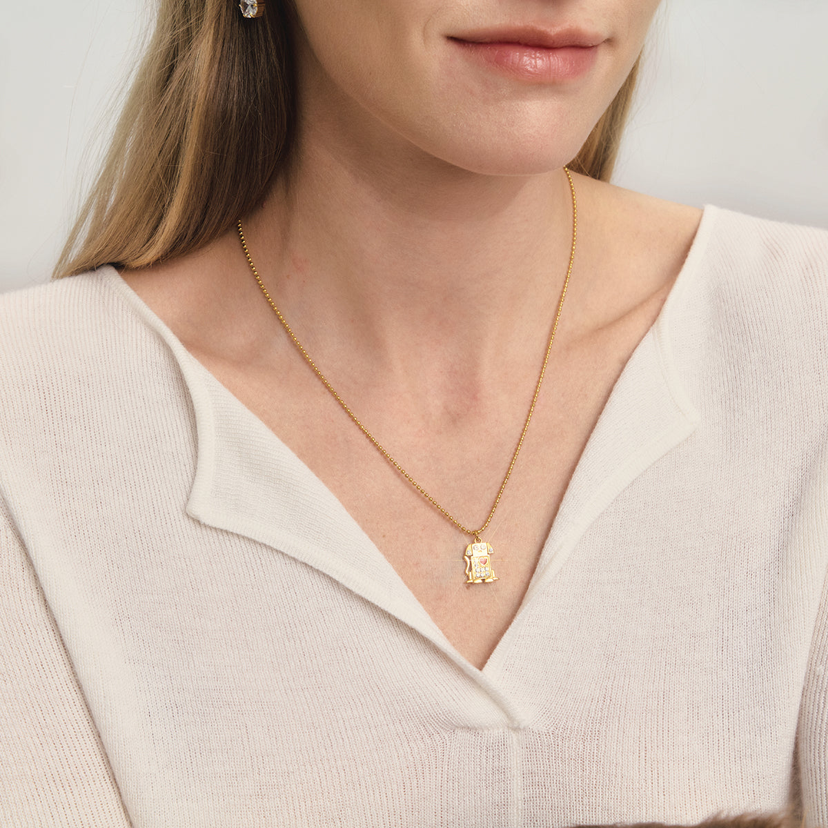 Robot dog Necklace