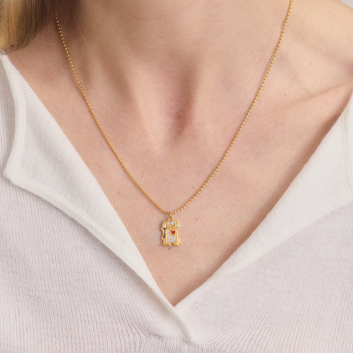 Robot dog Necklace
