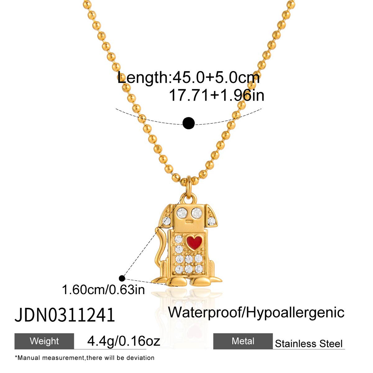 Robot dog Necklace