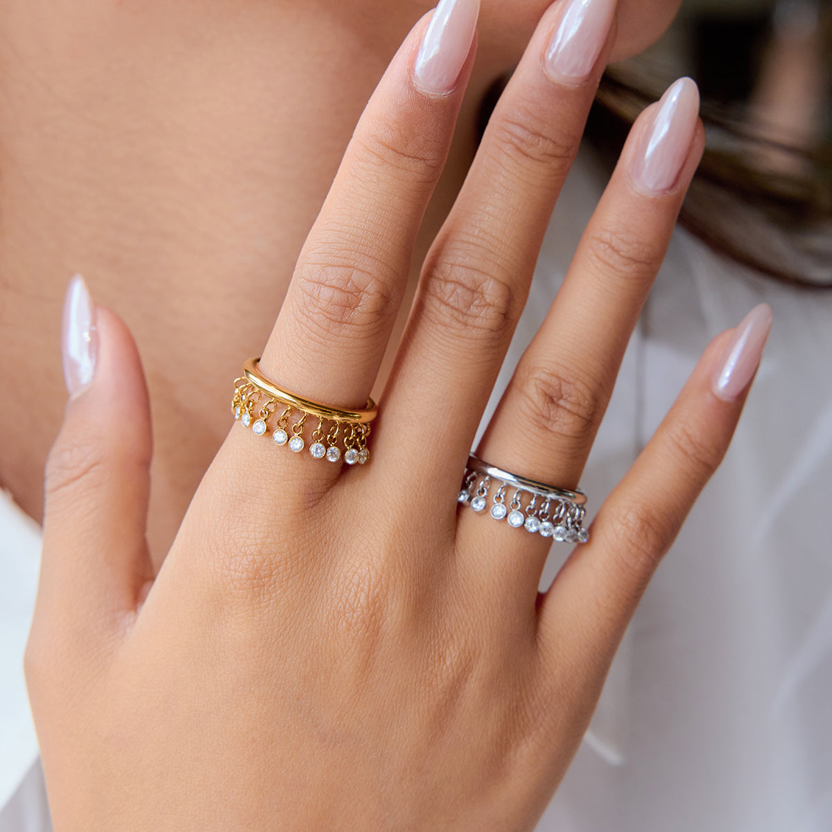 Sage Trace :  18k PVD plated ring