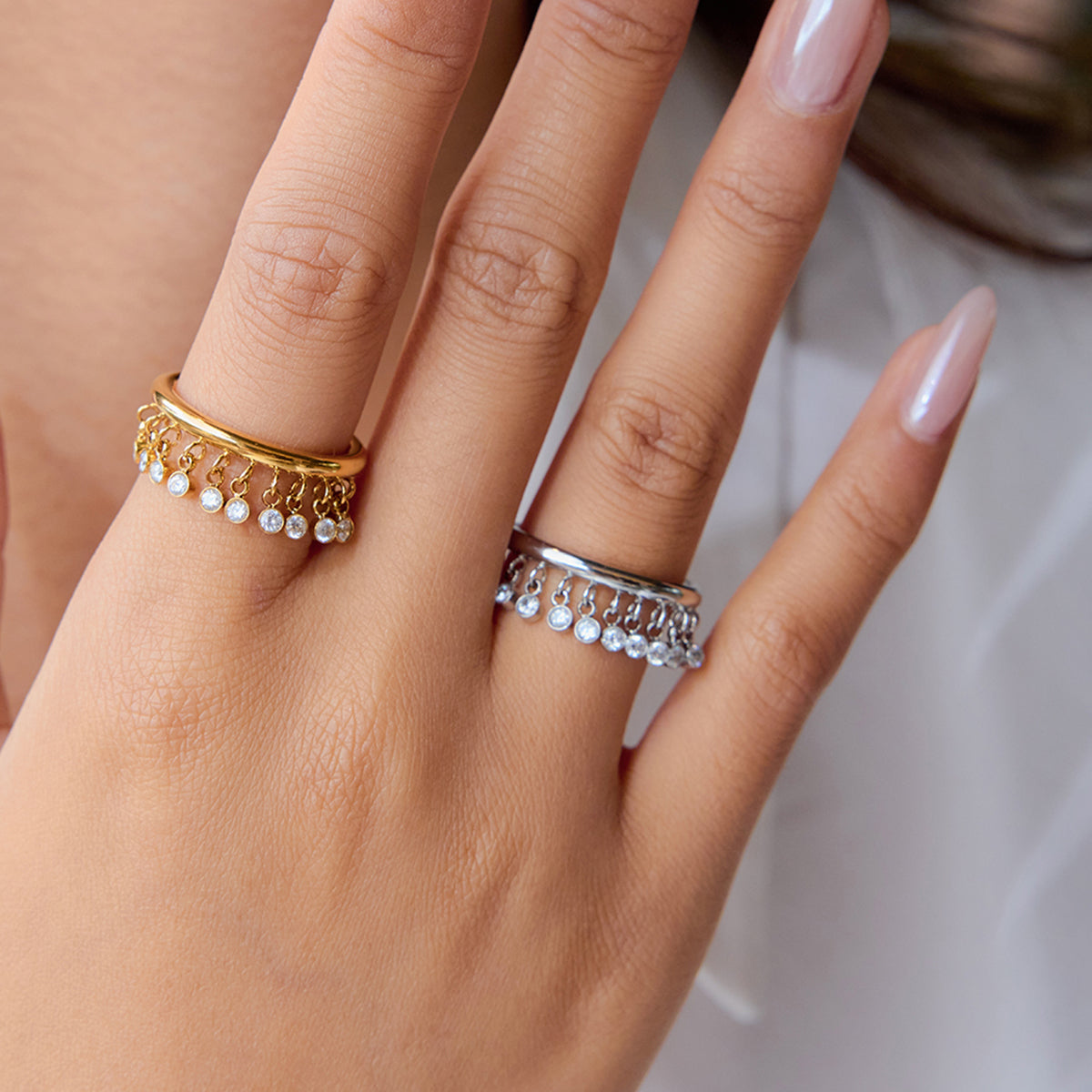 Sage Trace :  18k PVD plated ring