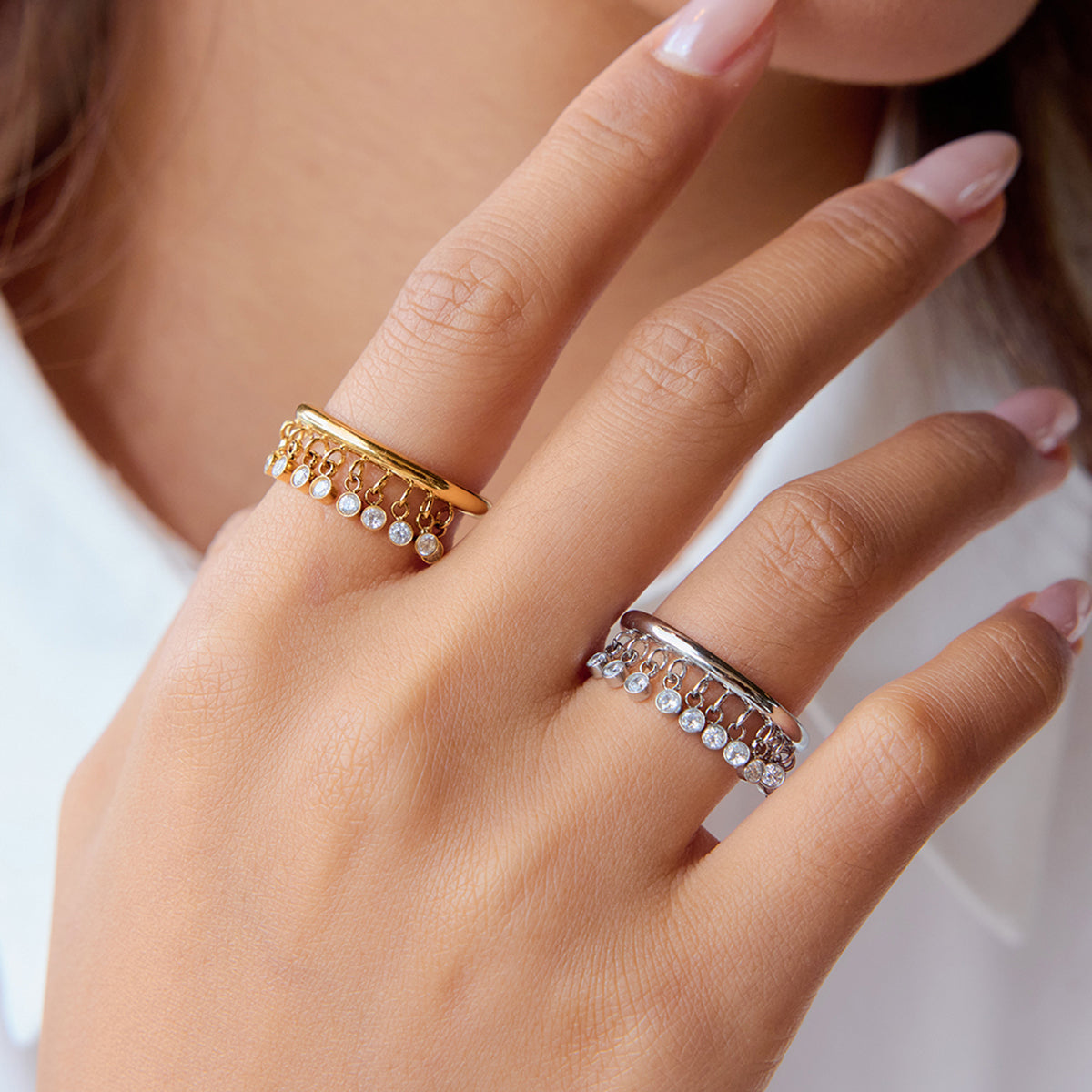 Sage Trace :  18k PVD plated ring